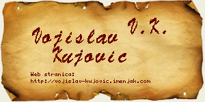 Vojislav Kujović vizit kartica